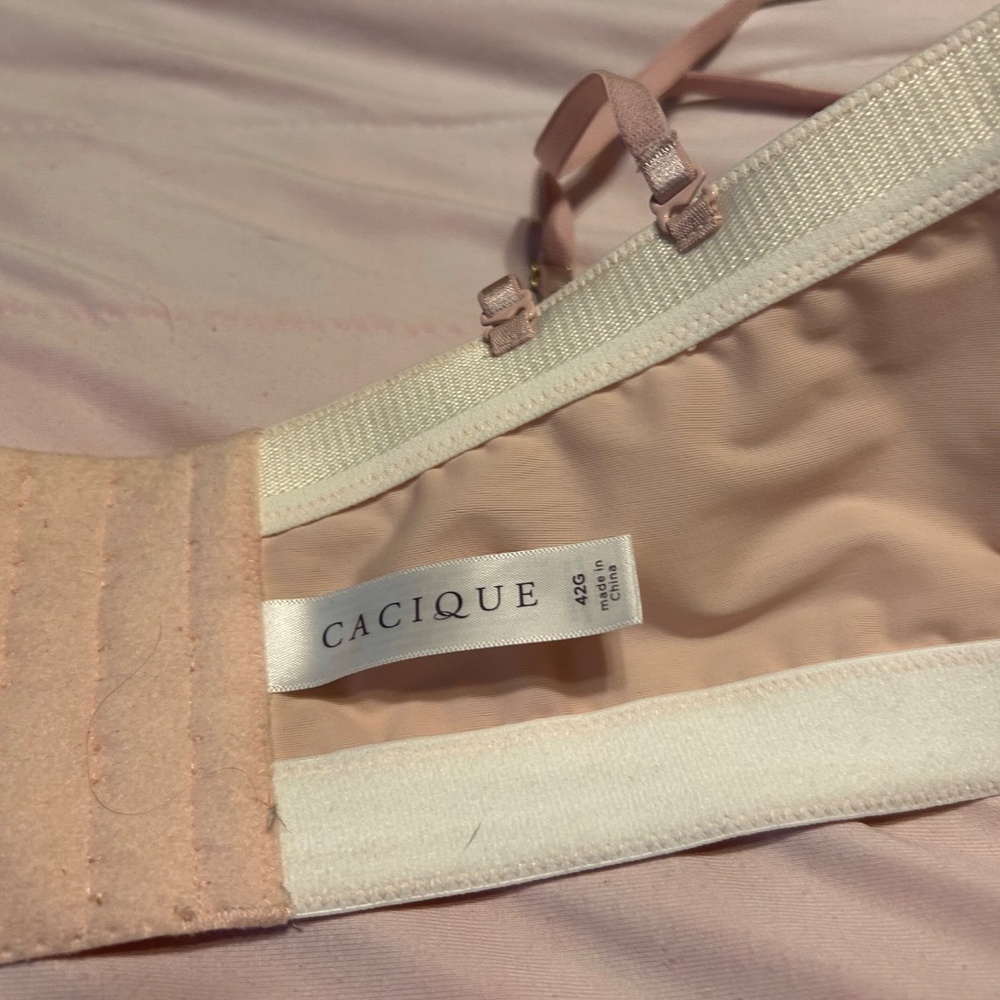 Cacique Lace Strapless 42G Underwire Bra - Picture 3 of 4